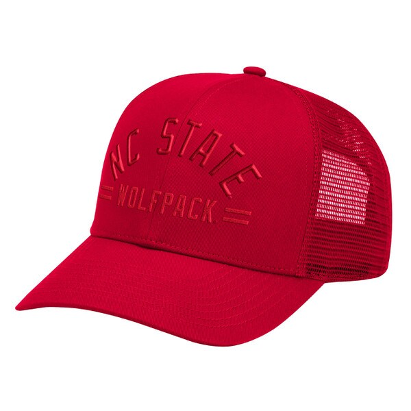 Red Adjustable Solid Snapback Hat -